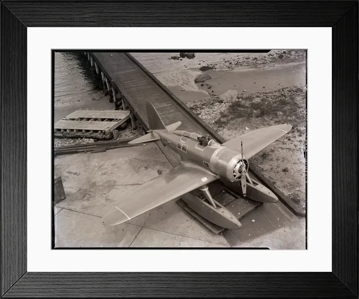 Framed Print : Alexander Seversky Waves from Plane