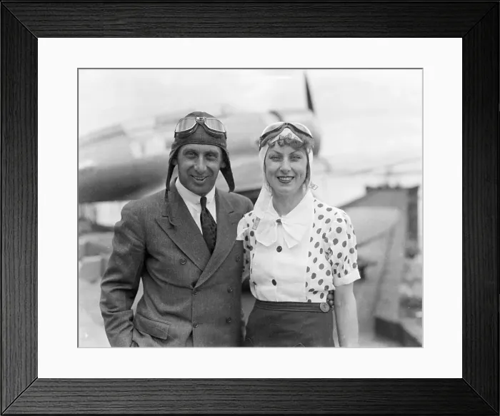 Framed Print : Alexander and Evelyn Seversky Framed Print : Alexander and Evelyn Seversky