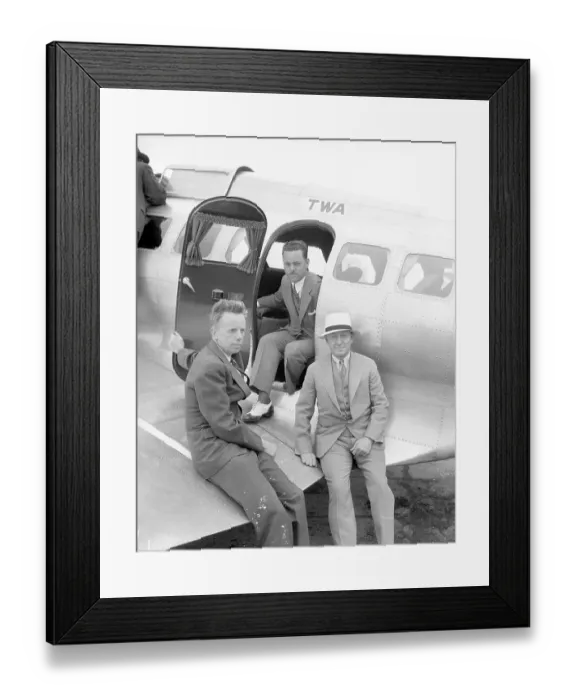 Framed Print : John K. Northrop and Executives with Plane Framed Print : John K. Northrop and Executives with Plane