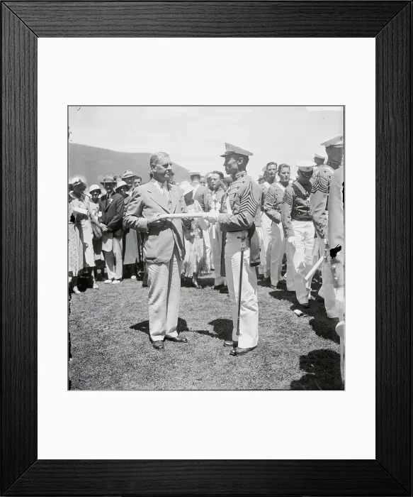Framed Print : George Dern Handing Out Diploma Framed Print : George Dern Handing Out Diploma