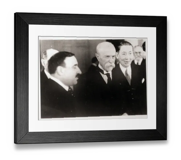 Framed Print : Foreign Ministers with Czech President Framed Print : Foreign Ministers with Czech President