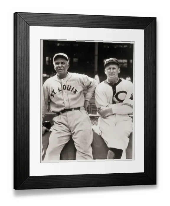 Framed Print : Managers of the Indians and the Browns Framed Print : Managers of the Indians and the Browns