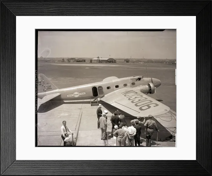 Framed Print : Boeing Monoplane at Municipal Airport Framed Print : Boeing Monoplane at Municipal Airport