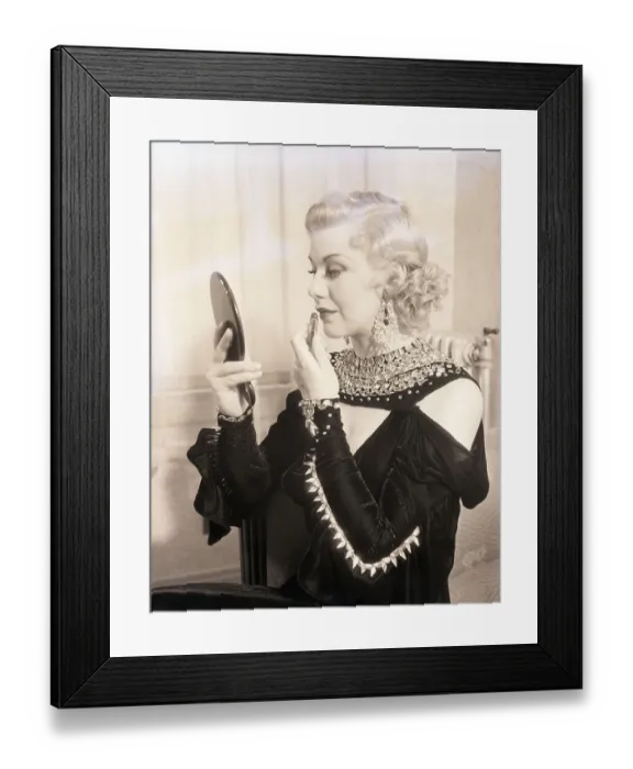 Framed Print : Ginger Rogers in Her Dressing Room Framed Print : Ginger Rogers in Her Dressing Room