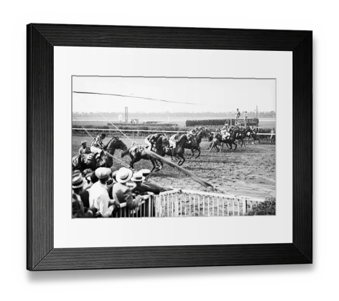 Framed Print : Beginning Race at Belmont Stakes Framed Print : Beginning Race at Belmont Stakes