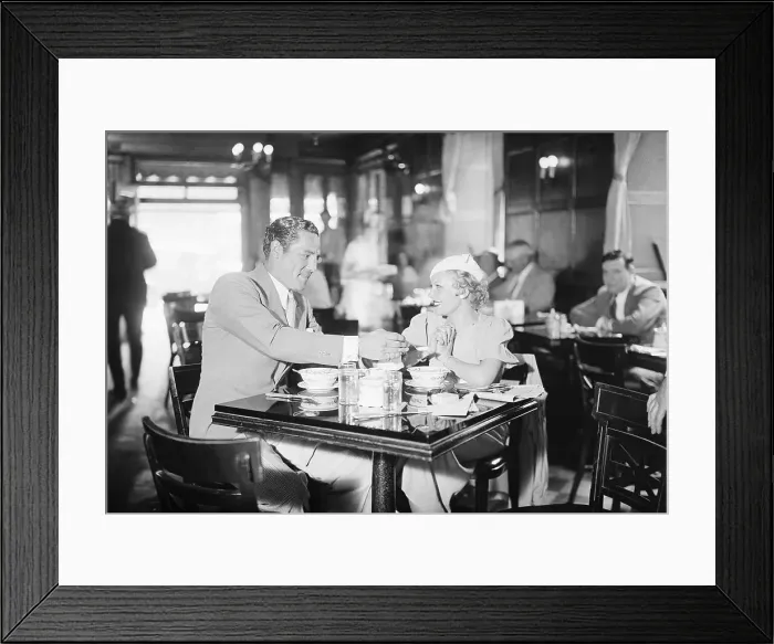 Framed Print : Max Schmeling and Fiancee Framed Print : Max Schmeling and Fiancee