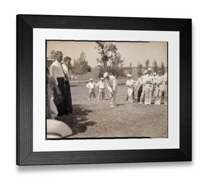 Framed Print : Ed Dudley Chipping Golf Ball Framed Print : Ed Dudley Chipping Golf Ball