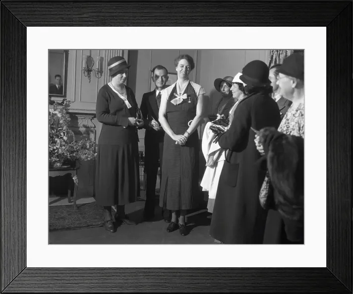 Framed Print : Eleanor Roosevelt Being Interviewed Framed Print : Eleanor Roosevelt Being Interviewed