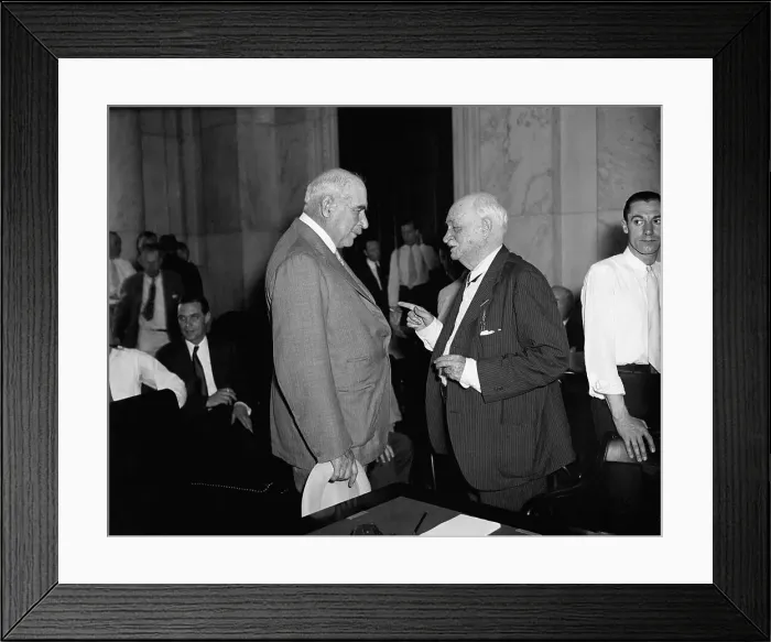 Framed Print : J.P. Morgan Talking to Florida Senator Framed Print : J.P. Morgan Talking to Florida Senator