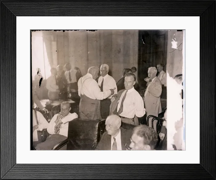 Framed Print : J.P. Morgan Jr. and Partners at Senate Meeting