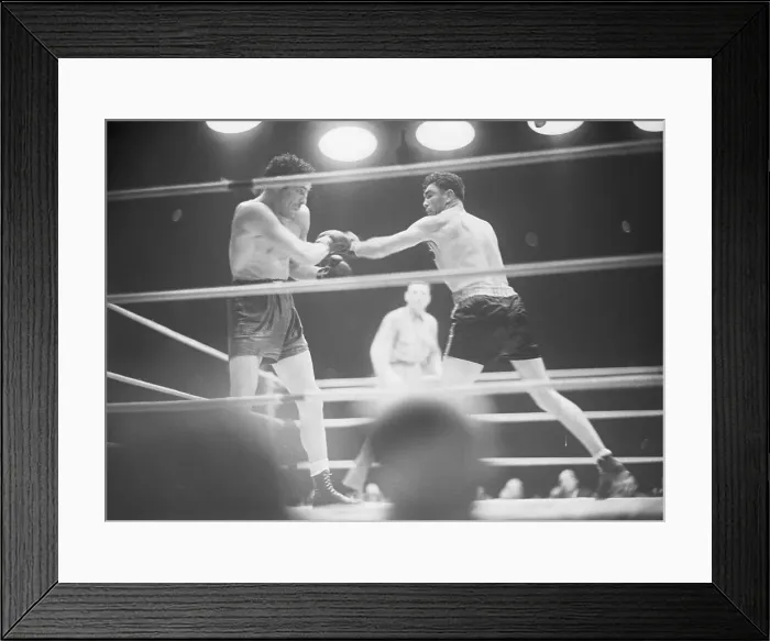 Framed Print : Max Baer Fighting Max Schmeling