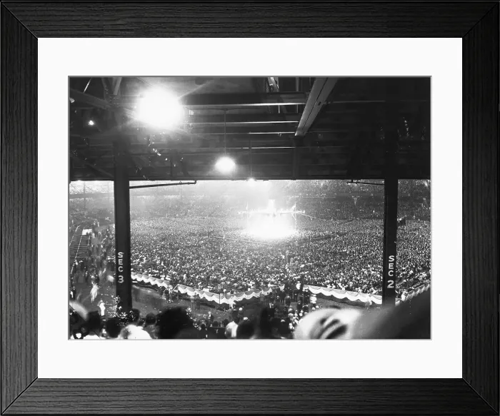 Framed Print : Boxing Fans Gathering in Yankee Stadium Framed Print : Boxing Fans Gathering in Yankee Stadium