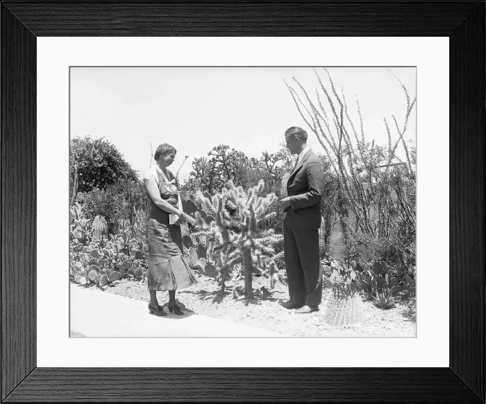 Framed Print : Eleanor and Elliot Franklin with Cactus