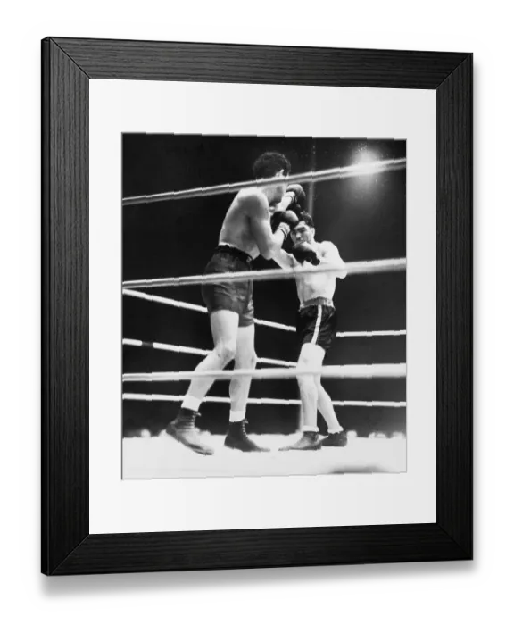 Framed Print : Max Baer And Max Schmeling Fight In Ring Framed Print : Max Baer And Max Schmeling Fight In Ring