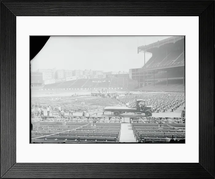 Framed Print : Yankee Stadium Preparing for Fight Framed Print : Yankee Stadium Preparing for Fight