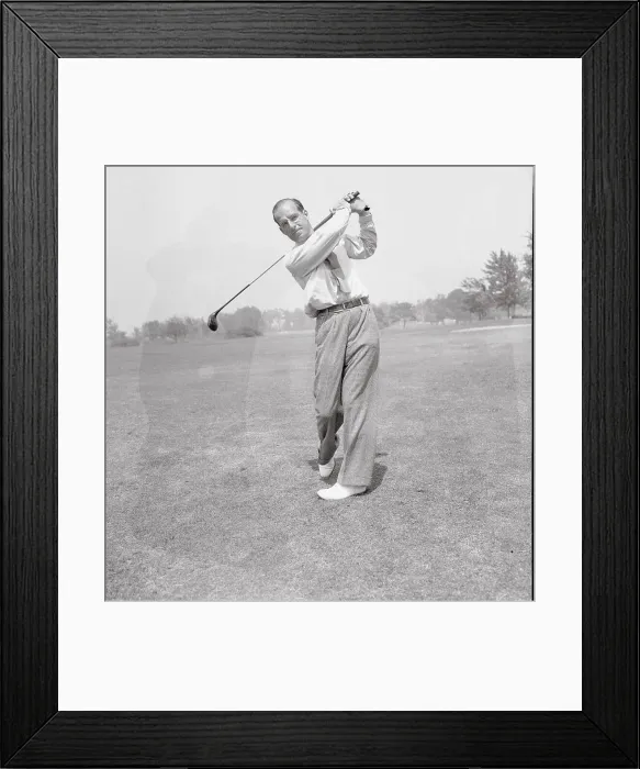 Framed Print : Golfer Swinging Club Framed Print : Golfer Swinging Club