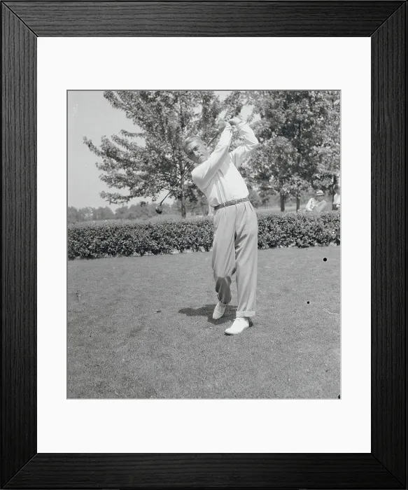 Framed Print : Golfer Swinging Club Framed Print : Golfer Swinging Club