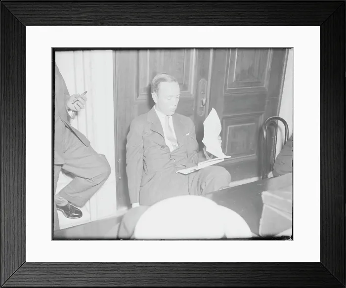 Framed Print : Thomas S. Lamont Appearing in Court Framed Print : Thomas S. Lamont Appearing in Court