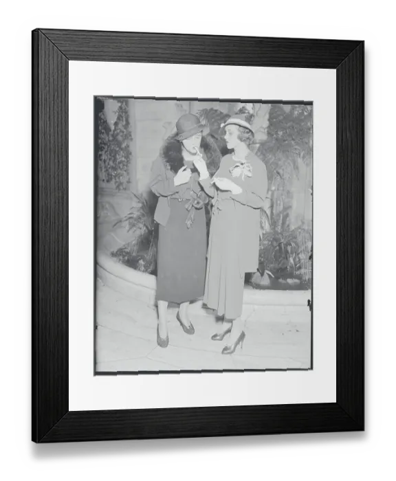Framed Print : Mrs. Thomas M. Crabbe and Dorothy McElhone Framed Print : Mrs. Thomas M. Crabbe and Dorothy McElhone