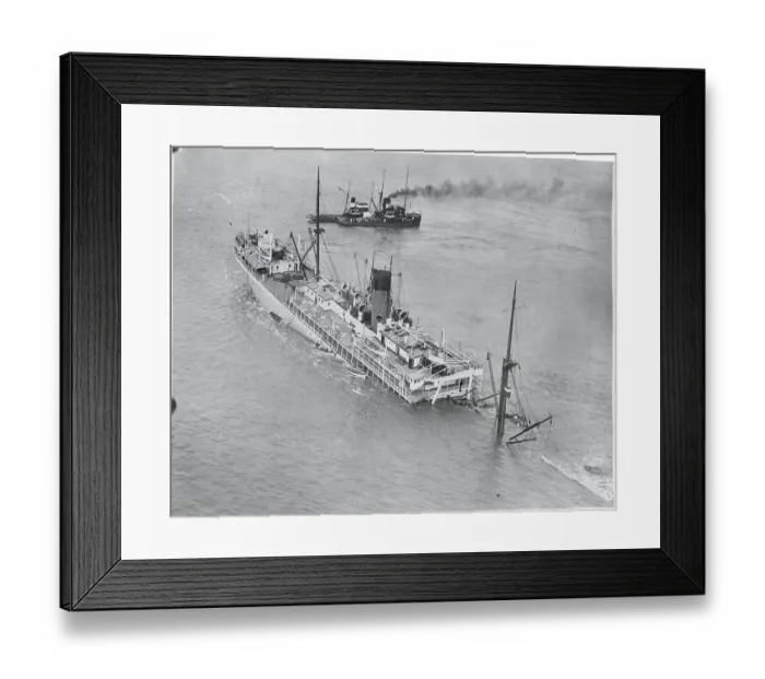 Framed Print : Ship Stilled in River Waters Framed Print : Ship Stilled in River Waters