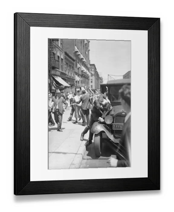 Framed Print : Students Fighting in Streets Framed Print : Students Fighting in Streets
