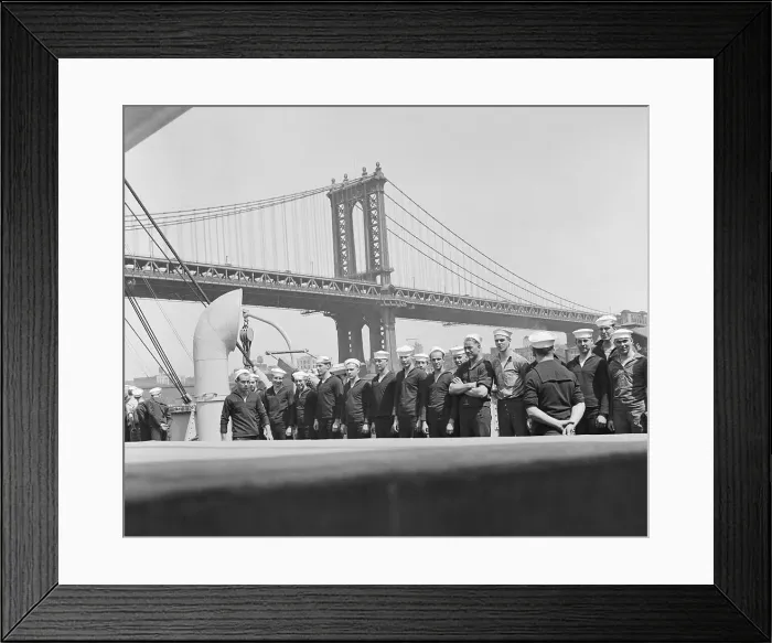 Framed Print : Cadets Observing New York Framed Print : Cadets Observing New York