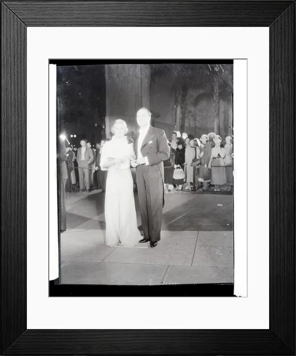 Framed Print : Joan Bennett and Gene Markey Framed Print : Joan Bennett and Gene Markey