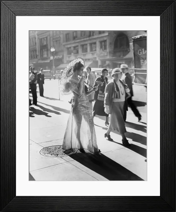 Framed Print : Woman in Cellophane Dress Framed Print : Woman in Cellophane Dress