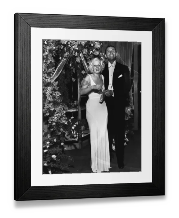 Framed Print : Abe Lyman with Jean Harlow