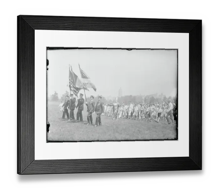 Framed Print : Children Parading Framed Print : Children Parading