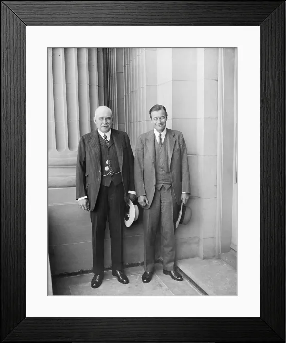 Framed Print : J.P. and Junius Morgan at Senate Building Framed Print : J.P. and Junius Morgan at Senate Building