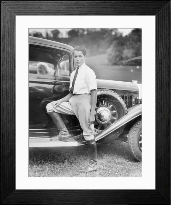 Framed Print : Emily DuPont in Riding Clothes