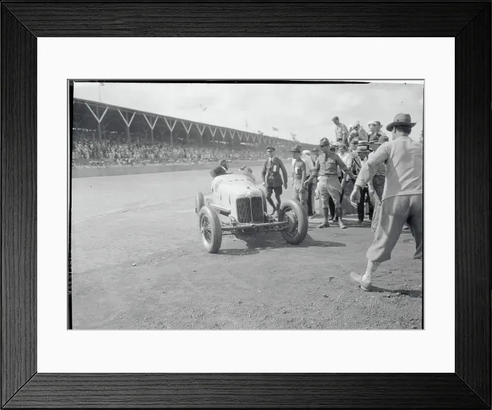 Framed Print : Fans Approaching Race Victors Framed Print : Fans Approaching Race Victors