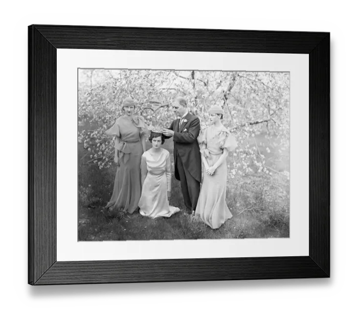 Framed Print : Francoise May Being Crowned Queen of Apple Blossom Framed Print : Francoise May Being Crowned Queen of Apple Blossom