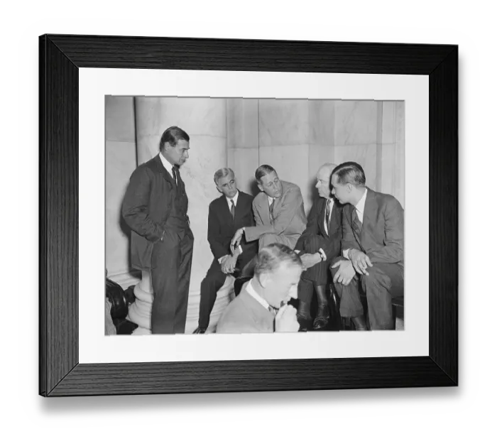 Framed Print : Junius S. Morgan with Legal Team Framed Print : Junius S. Morgan with Legal Team