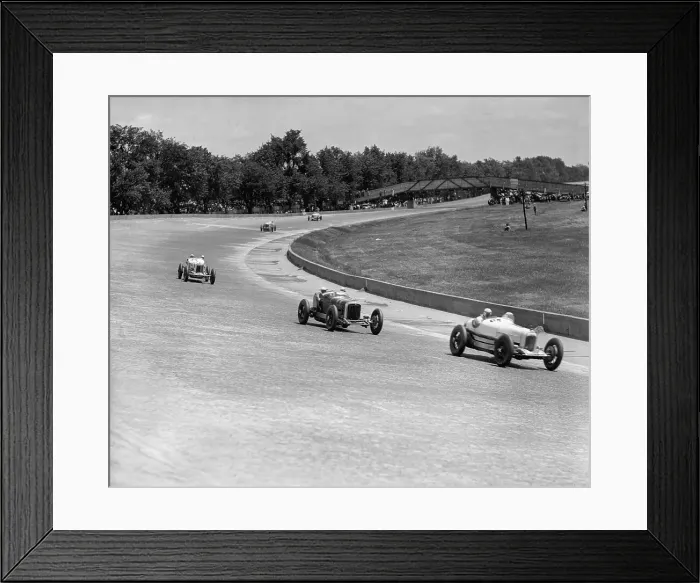 Framed Print : Race Track & Stands At Indy 500