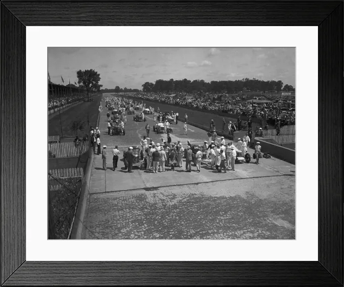 Framed Print : Race Cars and Drivers