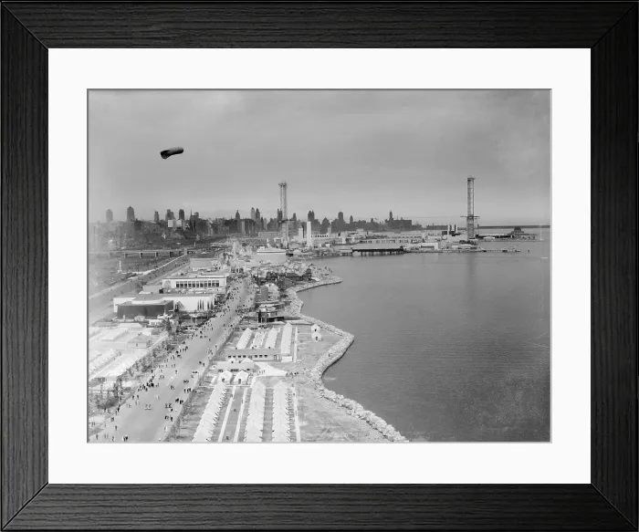 Framed Print : Aerial View of Chicago World's Fair