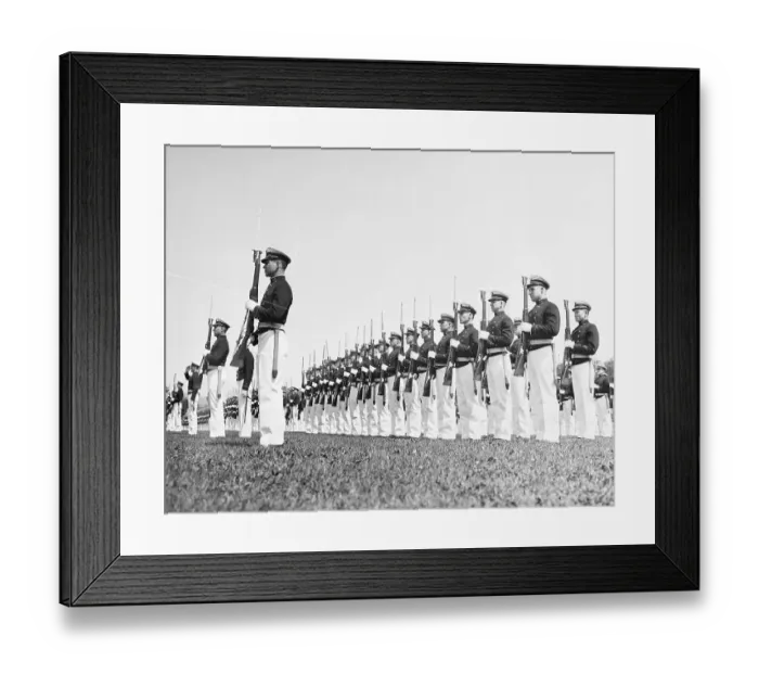 Framed Print : Cadets Practicing Exercise Framed Print : Cadets Practicing Exercise