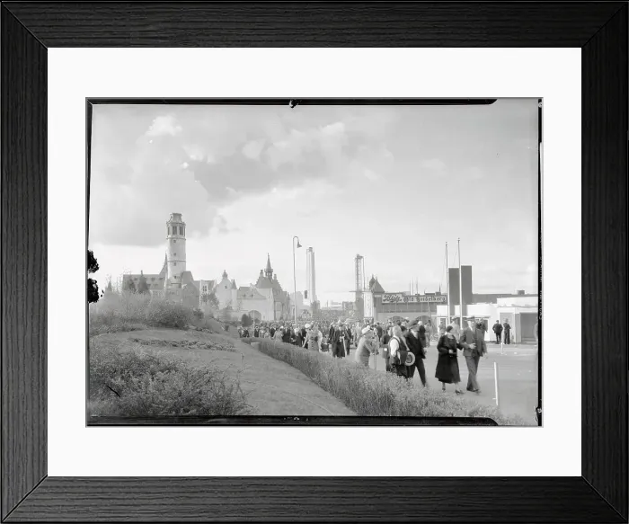 Framed Print : Road Leading to Century of Progress Exposition Framed Print : Road Leading to Century of Progress Exposition