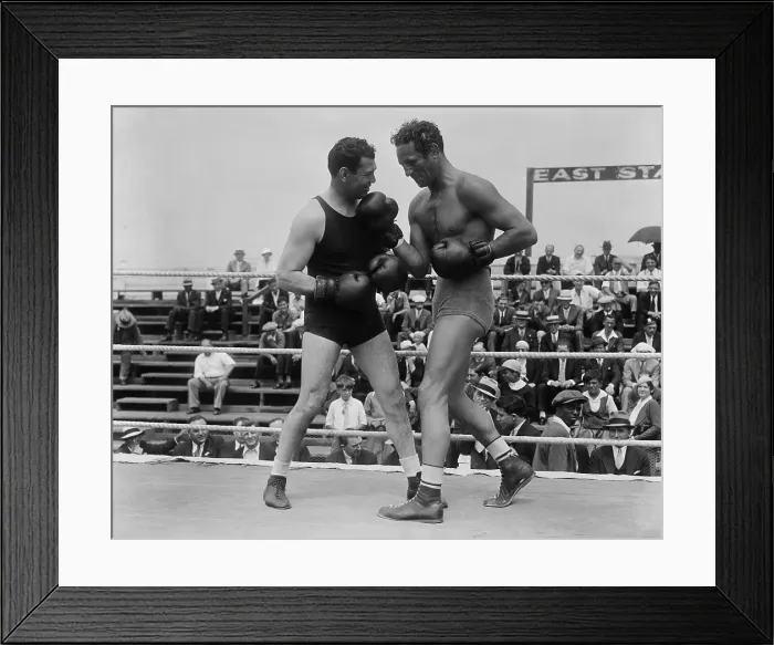 Framed Print : Jack Dempsey and Max Baer Squaring Off Framed Print : Jack Dempsey and Max Baer Squaring Off