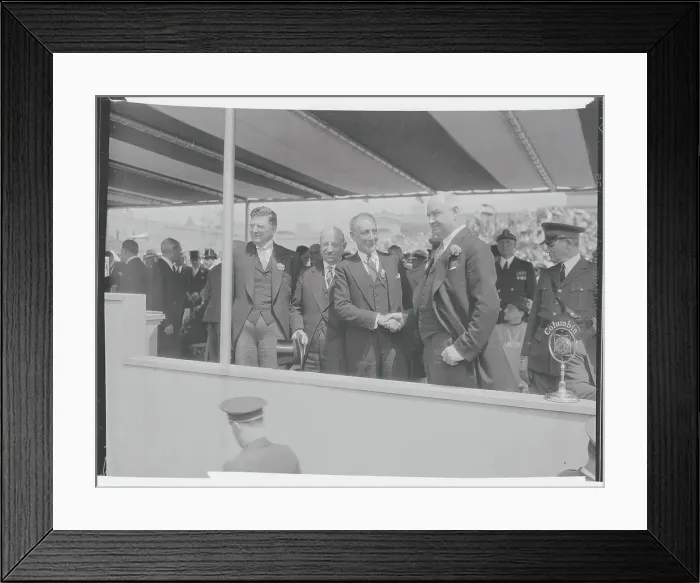 Framed Print : Notables Attending Exposition Framed Print : Notables Attending Exposition