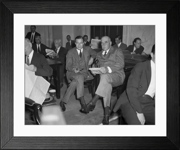 Framed Print : J.P. Morgan and Son at Inquiry Framed Print : J.P. Morgan and Son at Inquiry