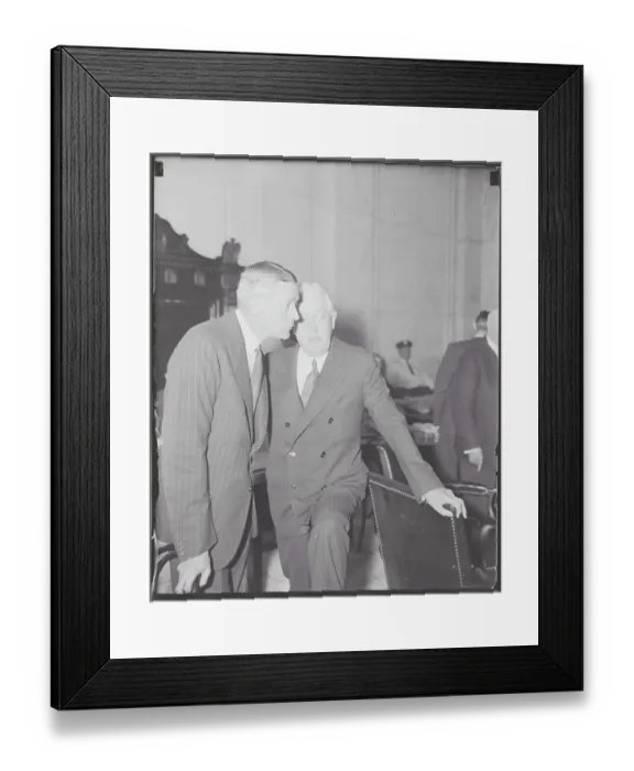 Framed Print : John W. Davis with George Whitney Framed Print : John W. Davis with George Whitney