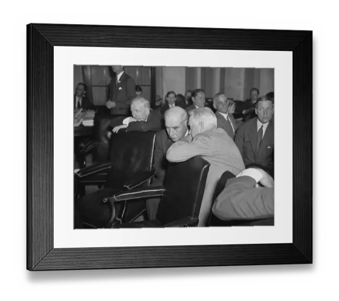 Framed Print : John Pierpont Morgan Speaking with Lawyer Framed Print : John Pierpont Morgan Speaking with Lawyer