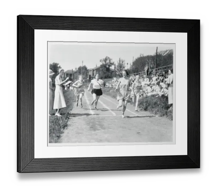 Framed Print : Margaret Rank at Finish Line Framed Print : Margaret Rank at Finish Line