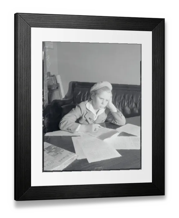 Framed Print : Jackie Cooper Signing Contract Framed Print : Jackie Cooper Signing Contract
