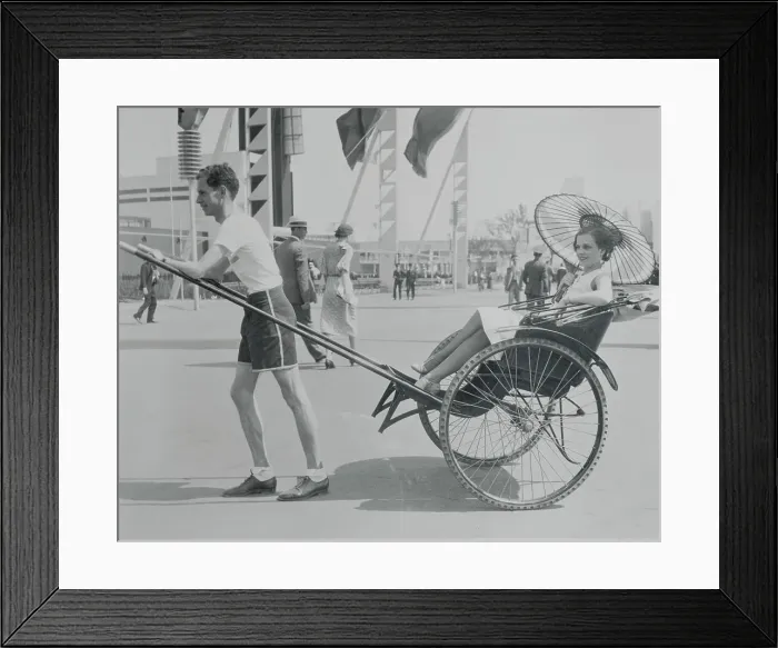 Framed Print : Paul Evans Transporting Rene Rose