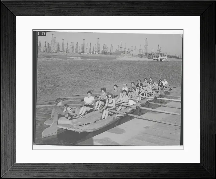 Framed Print : Female Rowing Team Framed Print : Female Rowing Team
