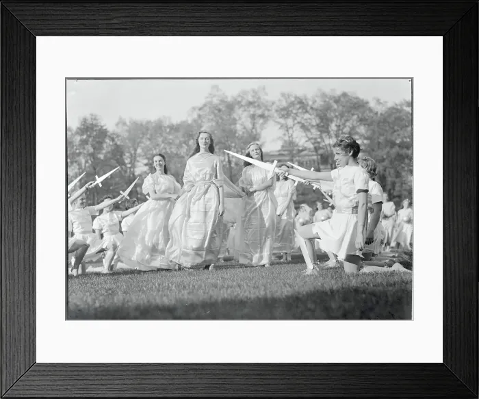 Framed Print : Beatrice Moore Rehearsing for Exercises Framed Print : Beatrice Moore Rehearsing for Exercises